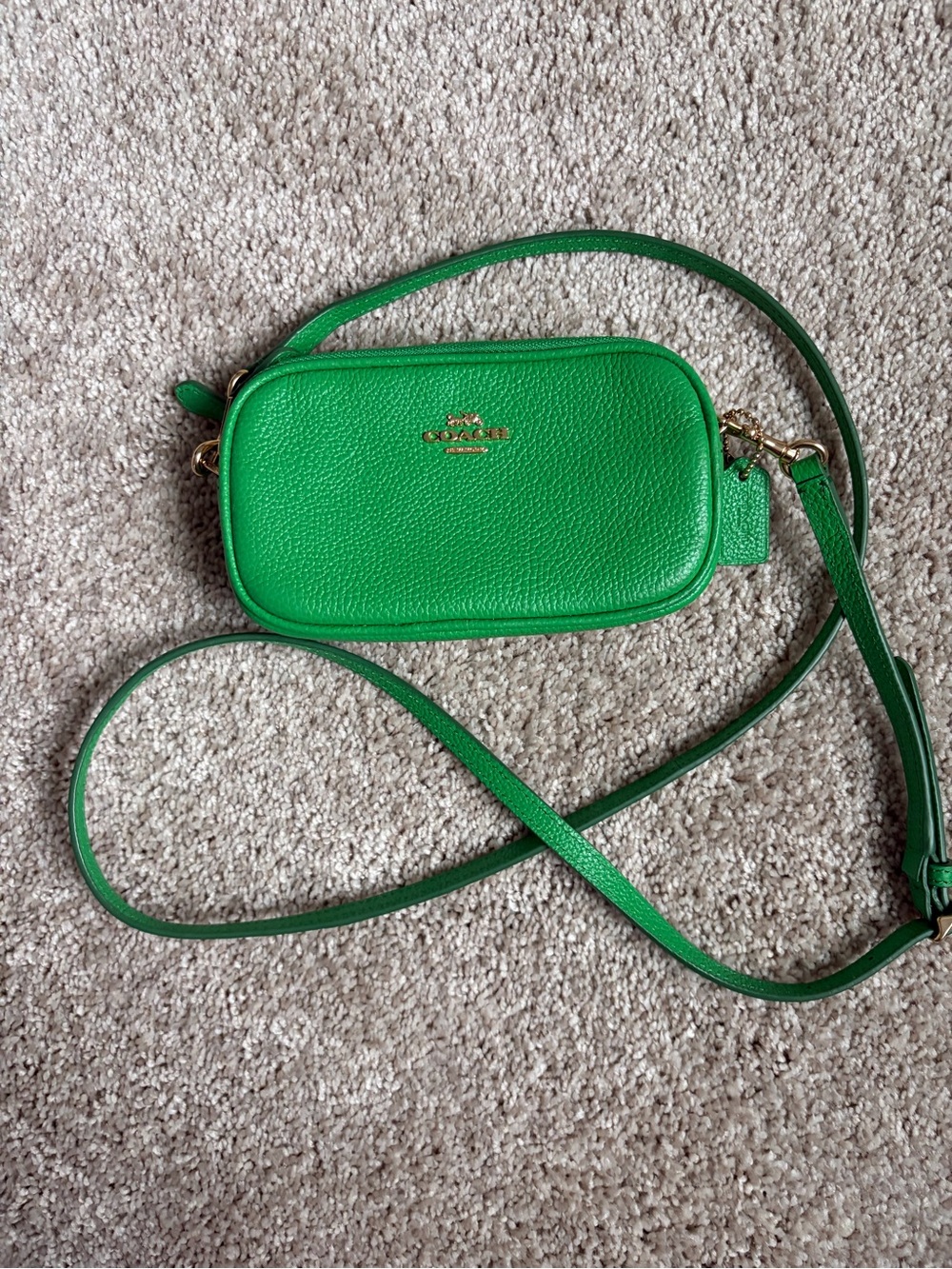 Coach Double Zip Crossbody Pouch Bag #53034